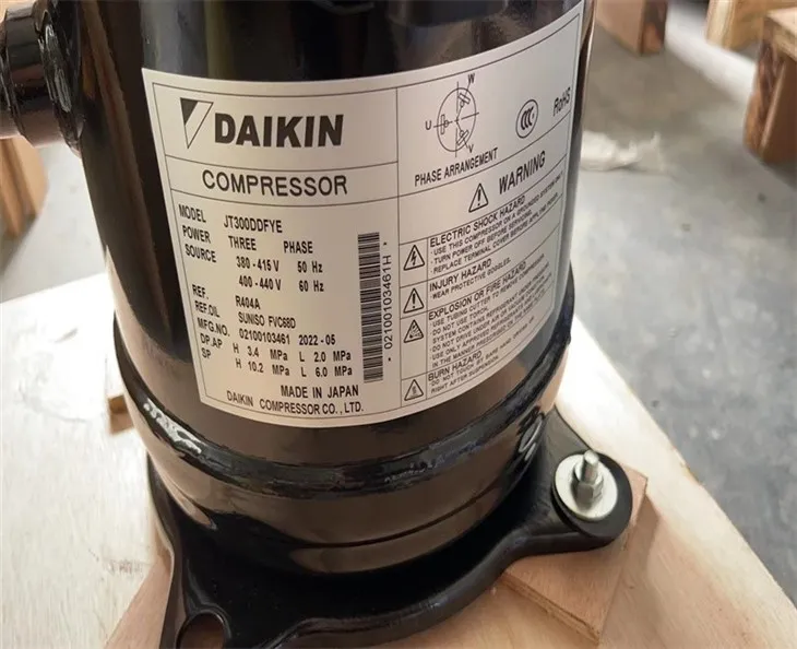 R404A Refrigeration Hermetic Scroll Compressor For Daikin